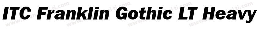 ITC Franklin Gothic LT Heavy Italic字体转换